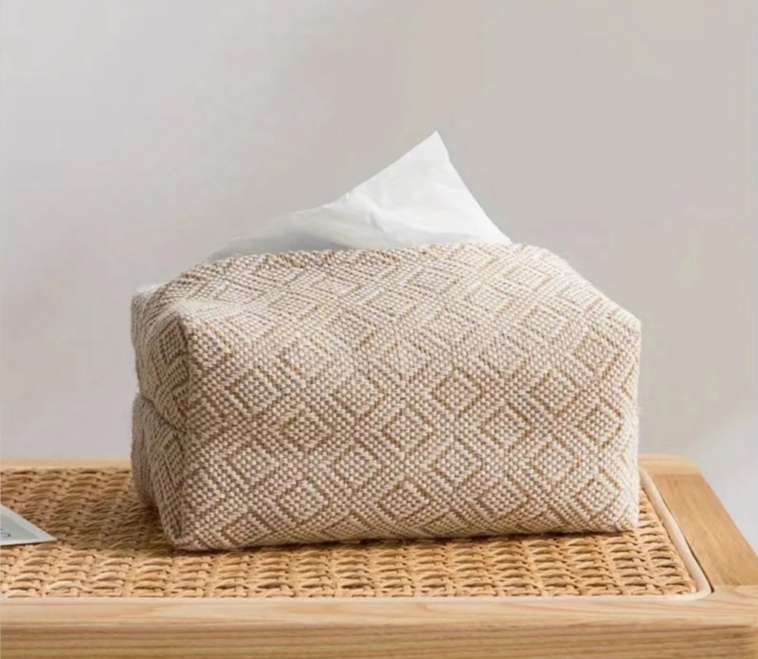 Linen style tissue boxes