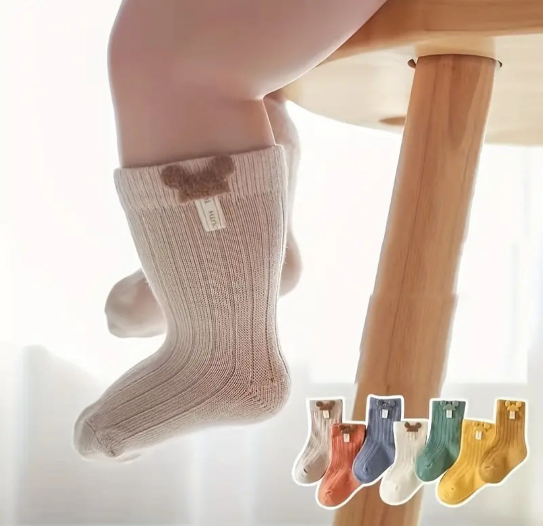 Baby teddy bear socks