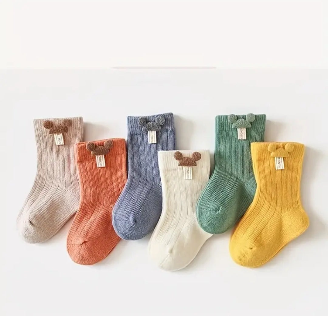 Baby teddy bear socks