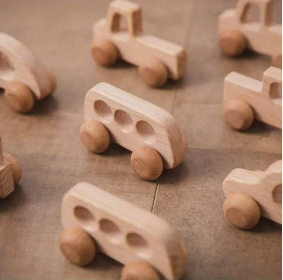 Beech Wood Toy Cars