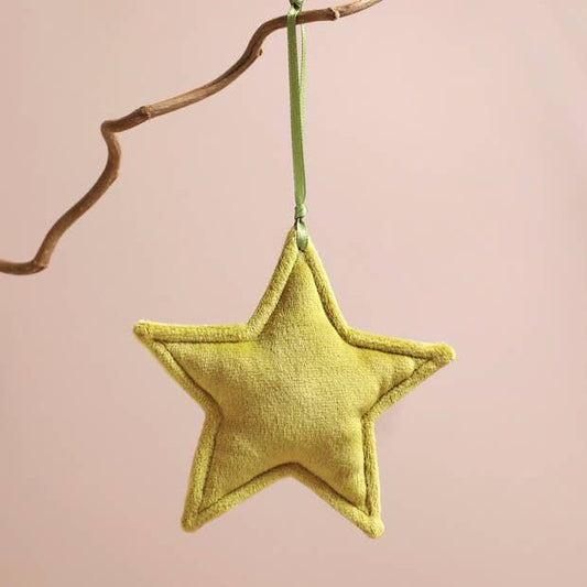 Plush Green Star Hanging Decoration